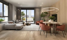 New apartment with terrace and sea view in Calpe