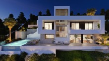 Modern villa with swimming pool and sea views in Altea