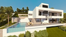 Modern villa with swimming pool and sea views in Altea